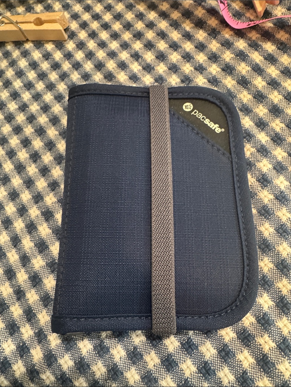 Pacsafe Navy and Gray Travel Document Organizer RFID SAFE